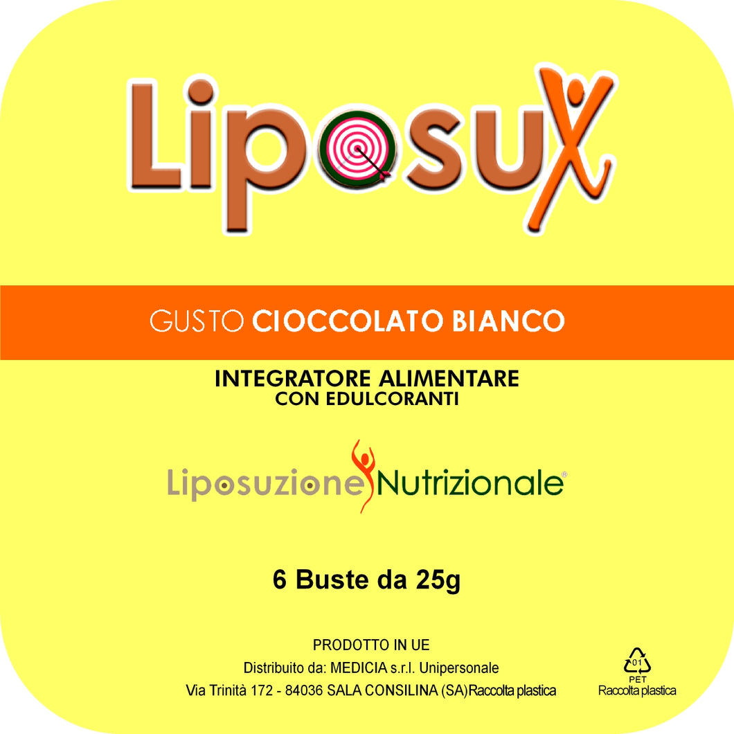 Liposux Bag Cioccolato Bianco 3+1 Omaggio Liposuzione Nutrizionale