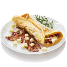 Carica l&#39;immagine nel visualizzatore di Gallery, Crepes bacon e formaggio  Liposuzione Nutrizionale
